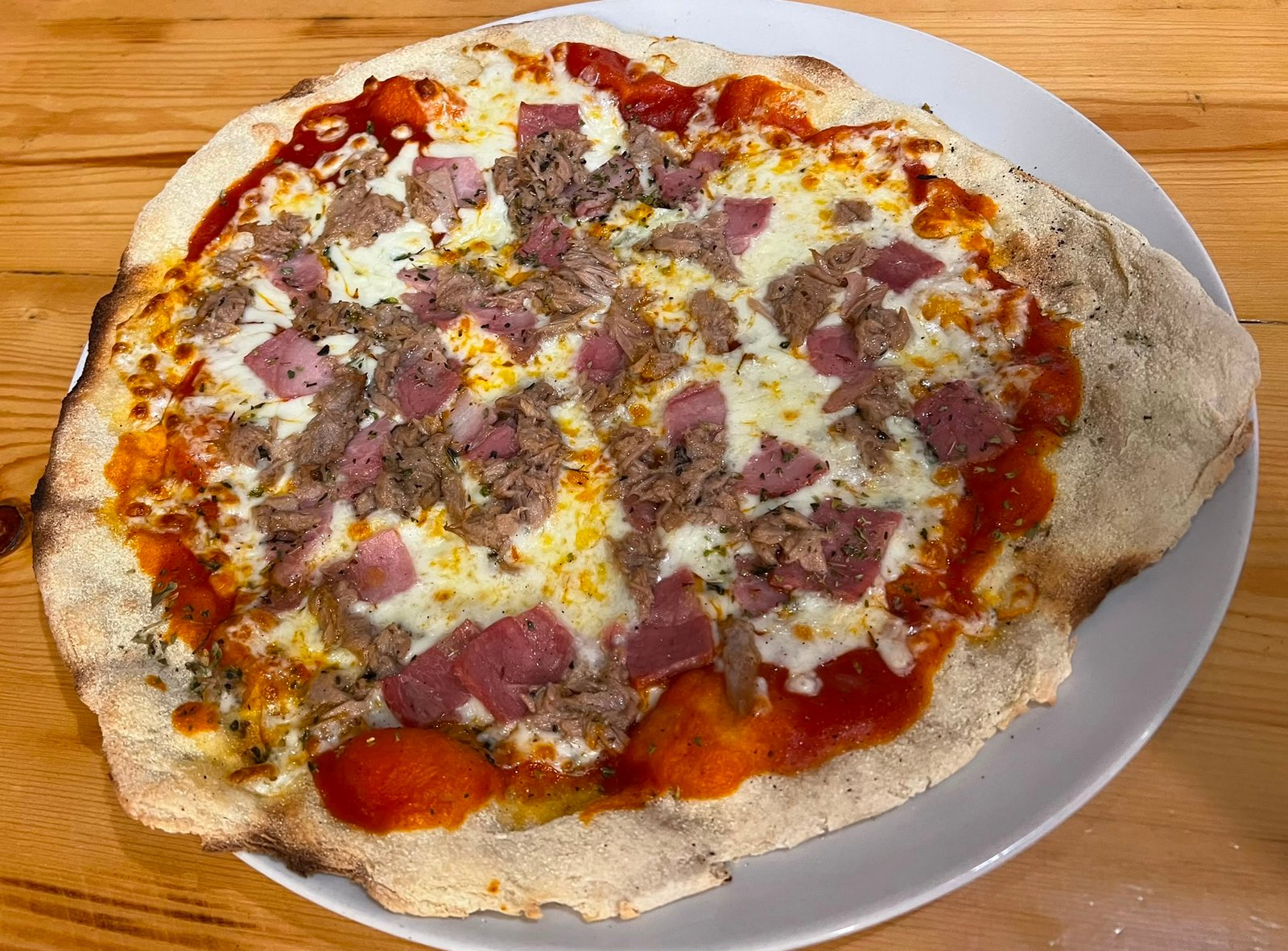 Pizza de Tonyina i Bacó